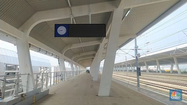 Penampakan Stasiun Kereta Cepat Karawang yang dibangun KCIC. (Dok: Martyasari Rizky)