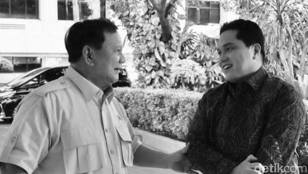 Prabowo dan Erick Thohir