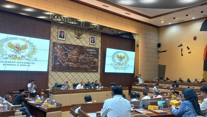 Rapat di Komisi II DPR (Anggi-detikcom)