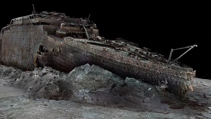 Scan kapal Titanic