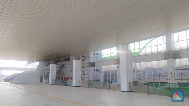 Stasiun KA Cepat Halim. (CNBC Indonesia/Martya Rizki)