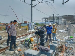 Stasiun Kereta Cepat di Bandung Mulai Dijaga Polisi
