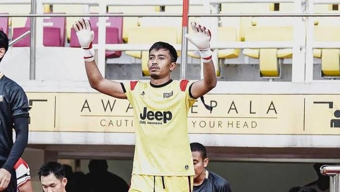 Syaiful Syamsuddin saat memperkuat Dewa United musim lalu. Ia kini direkrut PSIS Semarang. Foto diunggah Rabu (17/5/2023).