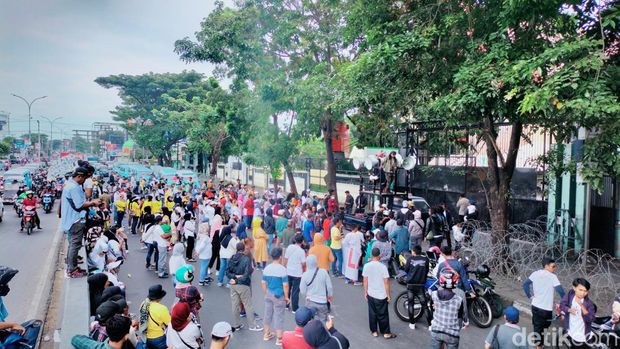 Warga Pulau Lae-lae, Makassar, menolak reklamasi. Agus Umar Dani/detikSulsel