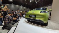 Setelah meluncur di China, Wuling Binggo akhirnya tebar pesona di Indonesia melalui pameran Periklindo Electric Vehicle Show atau PEVS 2023. Foto: Septian Farhan Nurhuda/detik.com