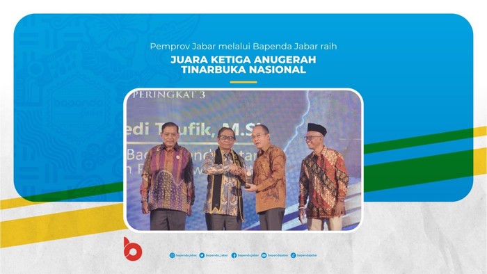 Bapenda Jabar Raih Penghargaan di Anugerah Tinarbuka Nasional