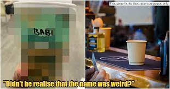 Barista salah tulis nama