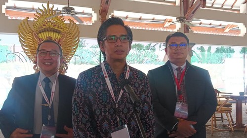 Deputi Kerja Sama Internasional BNPT Andhika Chrisnayudhanto di Kuta Badung, Kamis (18/5/2023).
