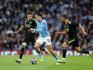 Grealish Tak Sangka Man City Menang Telak atas Madrid