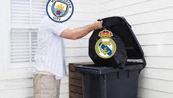 Madrid dihajar Man City 0-4. Foto: Twitter