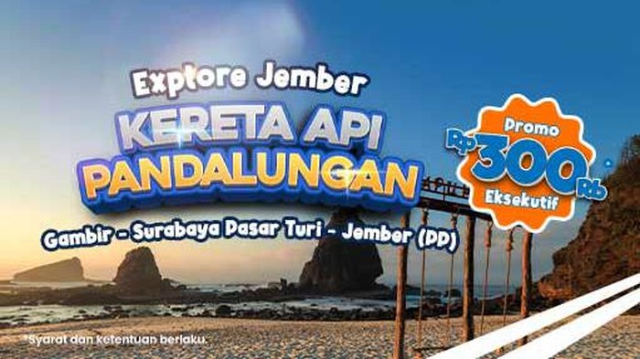Wah ada kabar gembira nih Rek! KAI meluncurkan KA Pandalungan rute Jember-Gambir dan sebaliknya. Kemudian ada promo menarik untuk periode 1-30 Juni 2023.