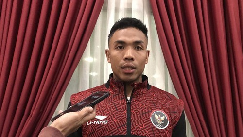 Sprinter Indonesia Lalu Muhammad Zohri saat ditemui di Mataram pada Kamis (18/5/2023) malam. (Helmy Akbar/detikBali)