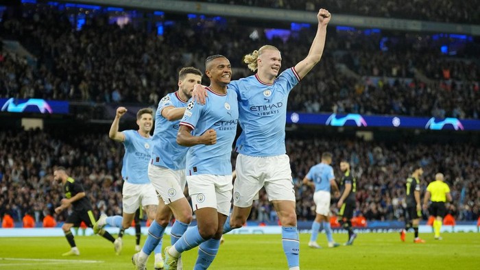 Manchester City berhasil mengalahkan Real Madrid 4-0 di leg kedua semifinal Liga Champions, Kamis (18/5/2023) dini hari WIB. The Citizens melaju ke final dengan agregat 5-1.