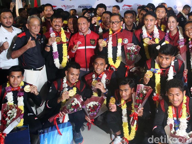 Timnas Indonesia U-22 Tiba di Tanah Air