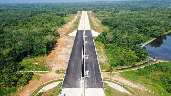 Tol Padang-Pekanbaru Lagi Dibangun, Lihat Nih Penampakannya
