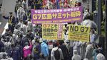 Aksi Massa Protes KTT G7 di Hiroshima Jepang