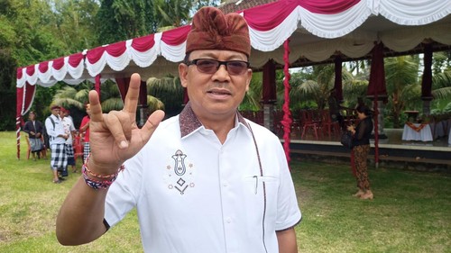 Anggota DPR RI yang juga politikus PDIP I Made Urip. (chairul amri simabur/detikBali)