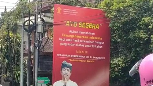 Warga yang memiliki anak hasil pernikahan campur dan berusia 18 tahun diimbau untuk mendaftar kewarganegaraan sebelum 31 Mei 2024.
