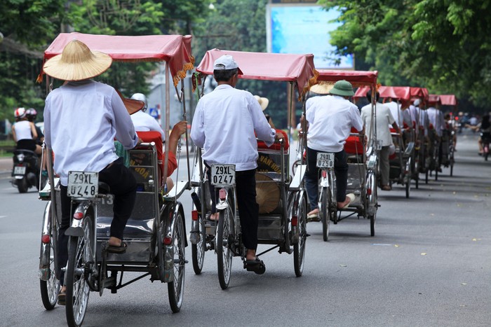 Becak cyclo di Vietnam