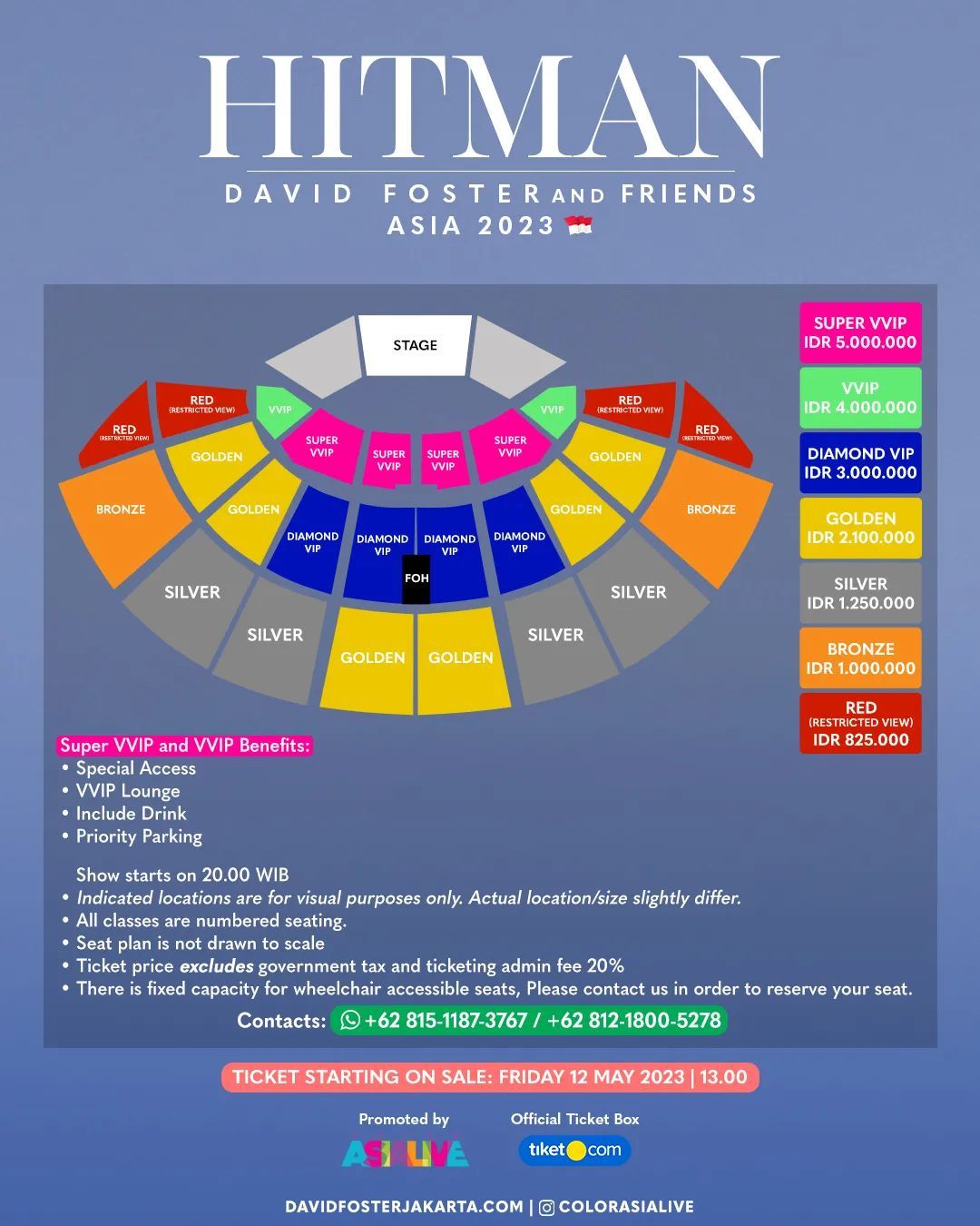 David Foster Konser Di Sentul. (Intagram @ colorasialive)