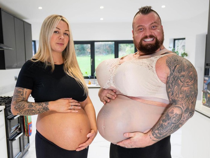Eddie Hall Jadi Wanita Hamil