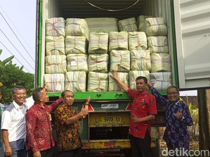 25 Ton Rumput Laut Kering Senilai Rp 2 M dari Sidoarjo Dieskpor ke China