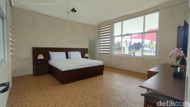 Glamping Sabda Alam, menawarkan sensasi menginap mewah, di kaki Gunung Guntur Garut.