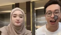 Ini adalah penampilan perdana Inara Rusli bekerja tanpa cadar. Foto: TikTok