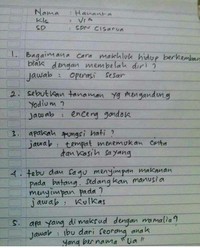 Jawaban Ulangan Bocil yang Bikin Tepok Jidat, Ada-ada Aja!
