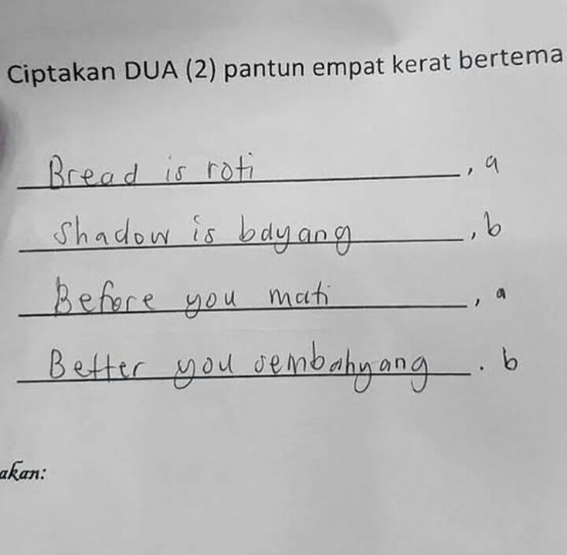 Jawaban Ulangan Bocil yang Bikin Tepok Jidat, Ada-ada Aja!
