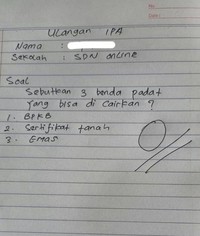 Jawaban Ulangan Bocil yang Bikin Tepok Jidat, Ada-ada Aja!