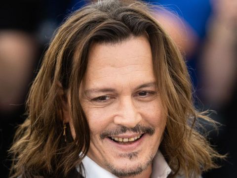 Johnny Depp di Cannes Film Festival di Palais des Festivals, Cannes, Prancis.