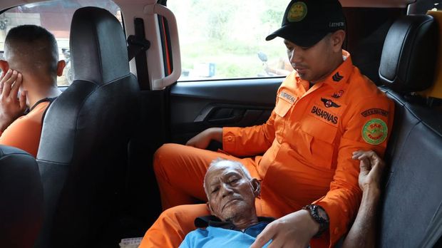 Kakek 77 tahun ditemukan selamat usai terombang-ambing di laut 18 jam. (Foto: Istimewa)