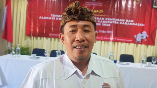 Ketua KPU Kabupaten Karangasem Ngurah Gede Maharjana. (Foto: I Wayan Selamat Juniasa/detikBali)
