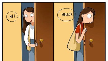 Ketika pulang kerja, setiap hari kucing kesayangan selalu menyambut. Tapi giliran sekalinya nggak ada, kok ada yang hilang ya. Foto: (Bored Panda).