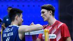 Foto Viktor Axelsen Cedera Saat Denmark Disingkirkan Malaysia