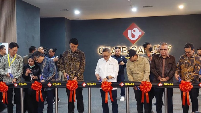 Mendag Zulkifli Hasan resmikan Okabe Gallery/Aulia Damayanti-detikcom