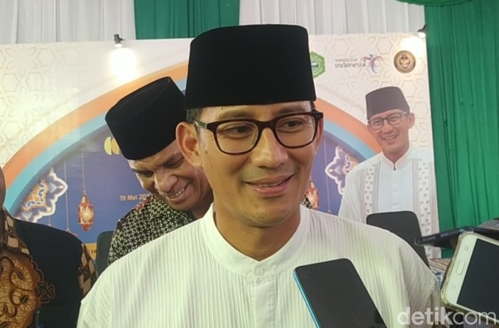Menparekraf Sandiaga Uno di Ponpes Roudlotut Thullab Magelang, Jumat (19/5/2023).