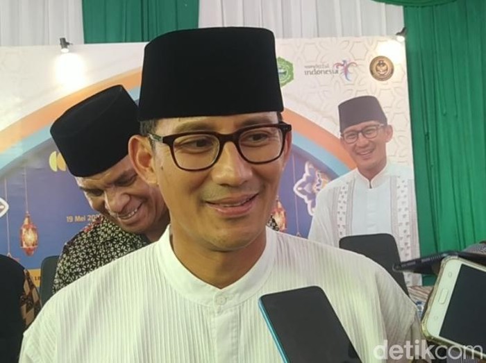 Menparekraf Sandiaga Uno di Ponpes Roudlotut Thullab Magelang, Jumat (19/5/2023).