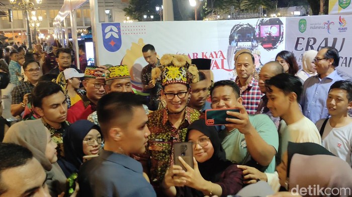 Menparekraf Sandiaga Uno di Semarang, Jumat (19/5/2023).
