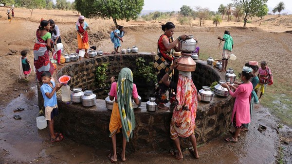 Kasihan! Musim Panas Bikin India Krisis Air Parah
