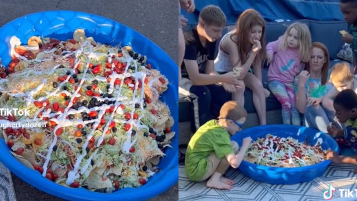Ibu 12 anak sajikan nachos di dalam bak mandi tuai kontroversi
