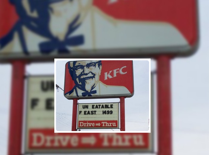 Plang restoran kocak Kocak! 10 Papan Tanda Nyeleneh Ini Jadi Trik Marketing Restoran