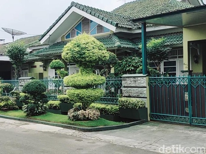 Rumah Kadinkes Lampung, Reihana di kawasan Kedaton, Bandar Lampung. (Tommy Saputra/detikSumut)