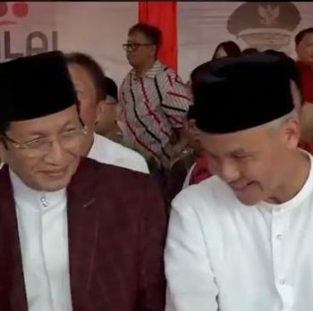 Tangkapan layar video yang diunggah Ganjar Pranowo.
