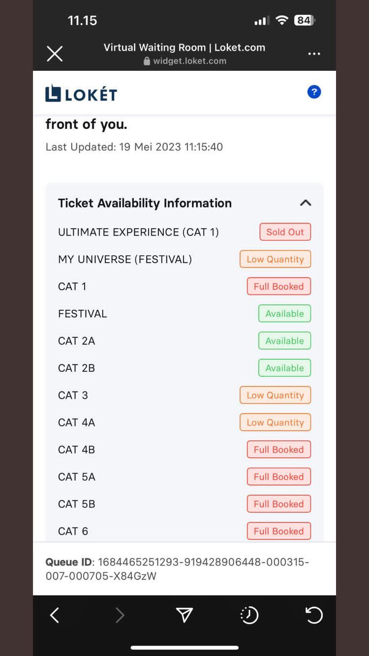 Tiket Coldplay