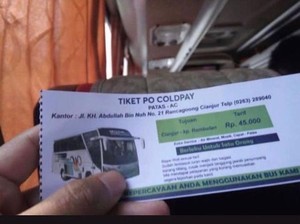 Tiket Coldplay Editan yang Bikin PO Bus Marita Kebanjiran Pesan Masuk