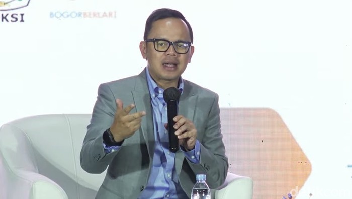 Wali Kota Bogor, Bima Arya di PEVS 2023.