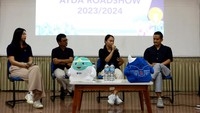 Acara dibuka dengan talkshow yang berlangsung di Ruang K1, Universitas Gadjah Mada, Yogyakarta. Kota yang dikenal sebagai Kota Pelajar ini menjadi kota pertama dimulainya rangkaian Roadshow AYDA Awards 2023.