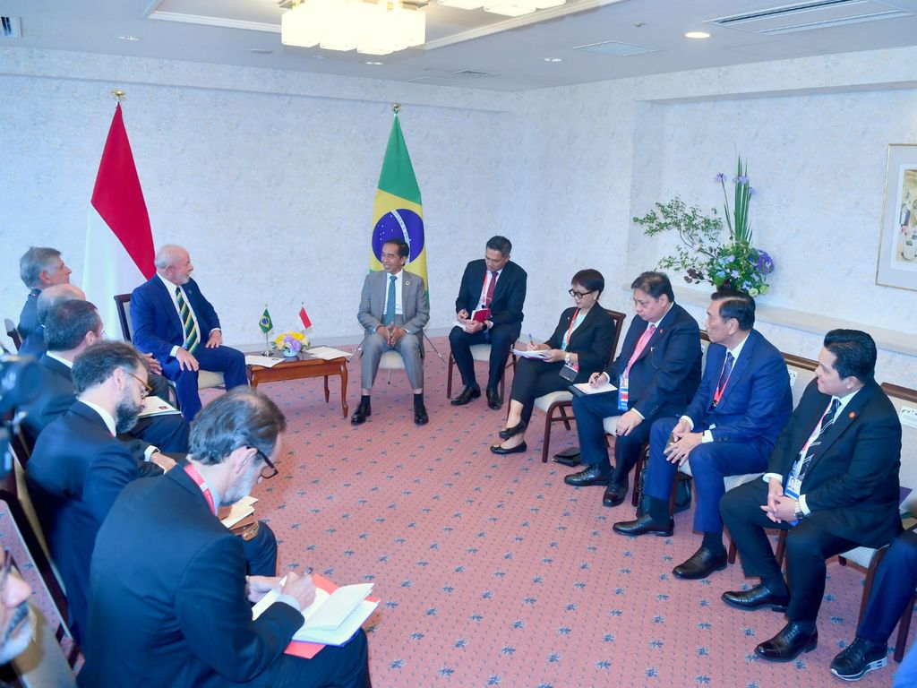 Jokowi bersama Lula da Silva (Rusman - Biro Pers Sekretariat Presiden).